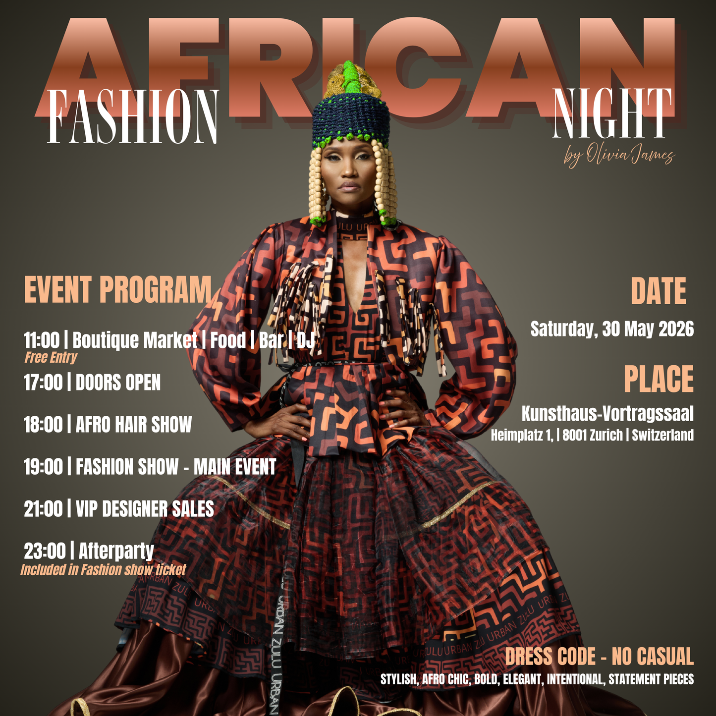 AFRICAN FASHION NIGHT - SATURDAY 30 Mai 2026