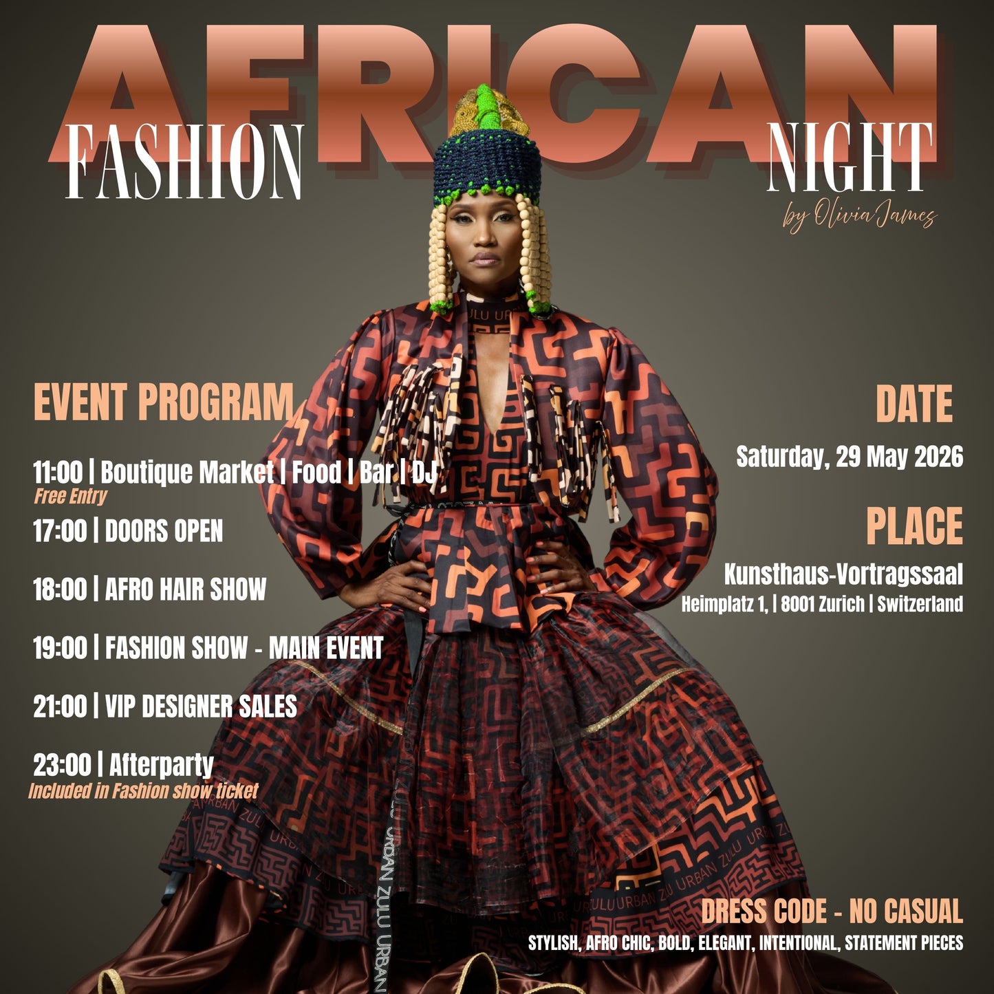 AFRICAN FASHION NIGHT - SATURDAY 30 Mai 2026